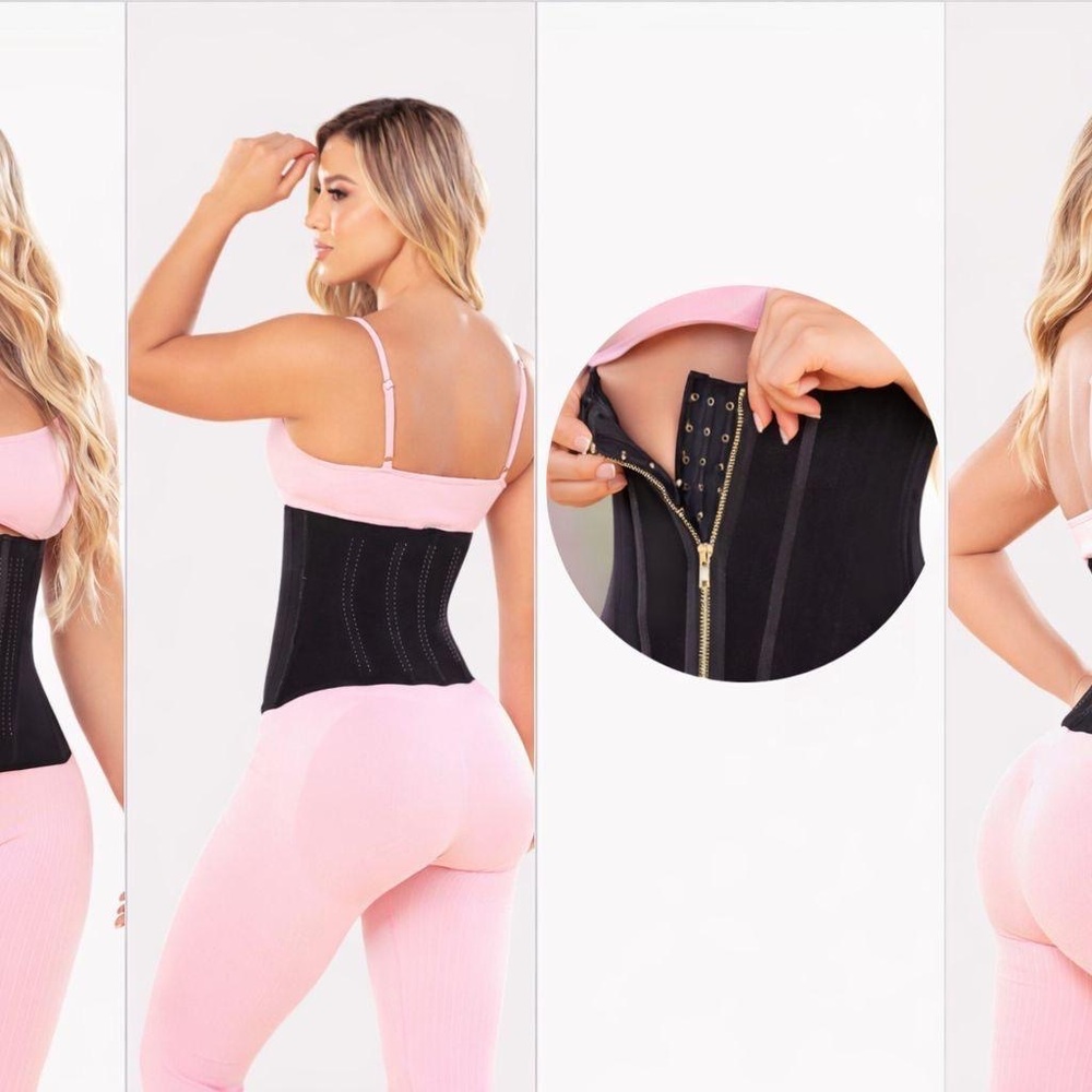 Have Pink and Black Shapewear Corset